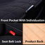 Linen Rear Car Seat Cover Cloth Bottom Automotive Seat Protector Breathable Ventilated