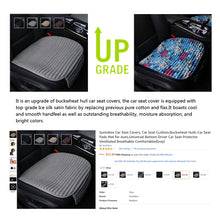 Car Seat Covers,Suninbox Buckwheat Hull Seat Covers For Cars,Ice Silk Satin Universal Truck Seat Covers,Air Bag Compatible,Breathable Comfortable Ventilated