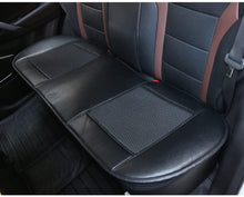 Suninbox Rear Car Seat Cover,Only Back Bottom Car Seat Covers Pads Cushions Ice Silk[Carbonized Leather] Leather Car Seat Protector Anti-Skid Four Seasons General