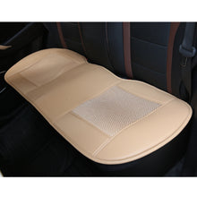 Suninbox Rear Car Seat Cover,Only Back Bottom Car Seat Covers Pads Cushions Ice Silk[Carbonized Leather] Leather Car Seat Protector Anti-Skid Four Seasons General